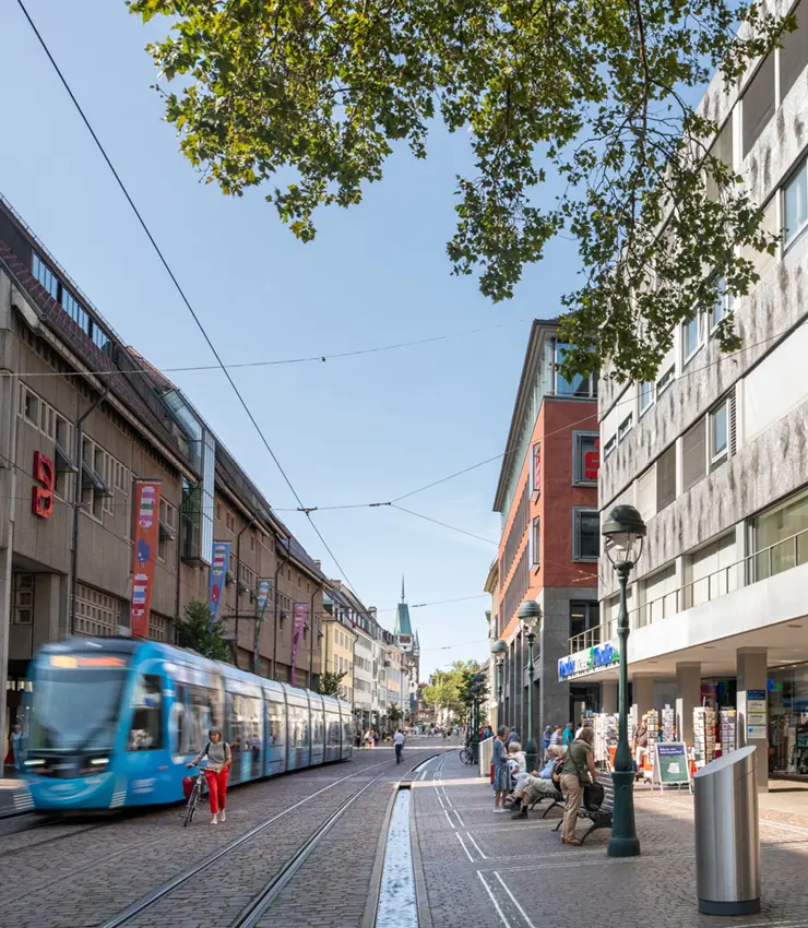 Freiburger Innenstadt - viel zu shoppen in der Innenstadt